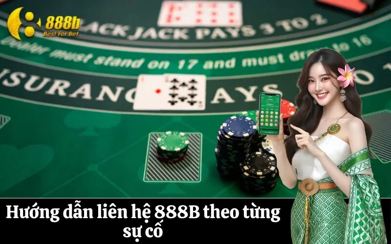 Hướng dẫn liên hệ 888B theo từng sự cố